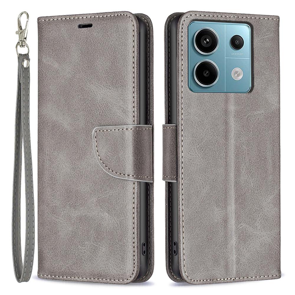 

For Xiaomi Redmi Note 13 Pro 4G/Poco M6 Pro 4G Leather Case Stand View Folio Flip Phone Cover B