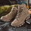 Neue Wanderschuhe Taktische Stiefel Herrenschuhe Outdoor-Sneaker Bergsteigen Dicke Sohlen Joggen Plateau Botas Cuturno Masculinas