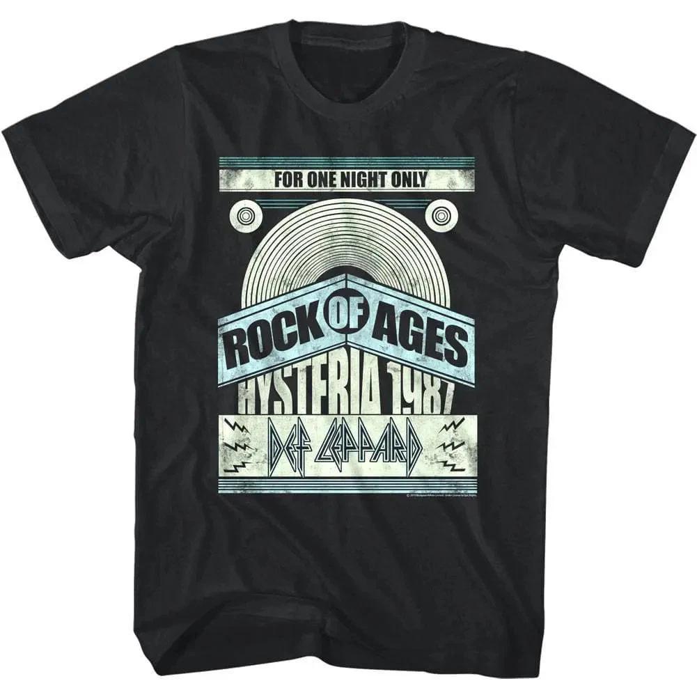 Def Leppard Rock of Ages Hysteria Men s T Shirt 4XL