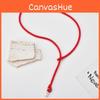 Elegant Handmade Long Necklace Featuring Natural Pearl Pendant And Red String