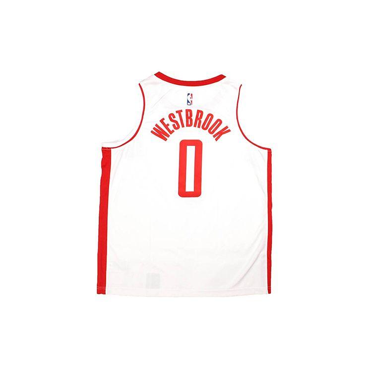 Nike Houston Rockets Russell Westbrook Quick Dry Basketball Jersey Men Tops White BV7990-104