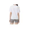 Adidas Solid Color Logo Print Loose Round Neck Short Sleeve T-Shirt Women Tops White HR9167