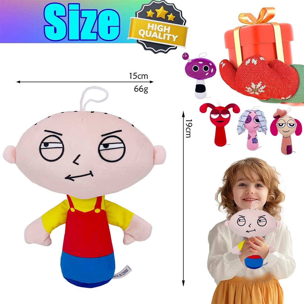 Set of 5 Splunky Plush Dolls, Character Singing Monsters, Horror Game, Moe Merchandise, Cute Room Decoration, Birthday, Christmas Gift for Kids and