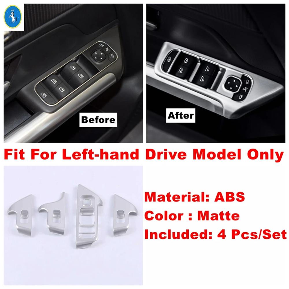 ABS Auto Door Handle Bowl / Armrest Window Glass Lift Button Switch Panel Cover Trim For Mercedes-Benz GLA 220 H247  - 2024
