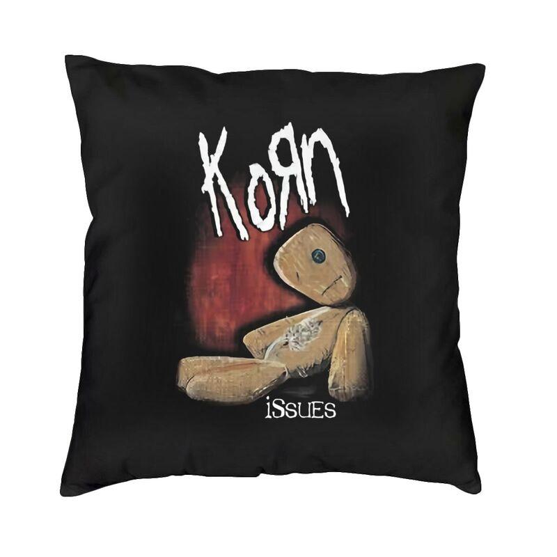 Nu Metal Rock Band Korn Quadratische Kissenhülle Dekoration Kissen Wurfkissen Für Wohnzimmer Doppelseitiger Druck