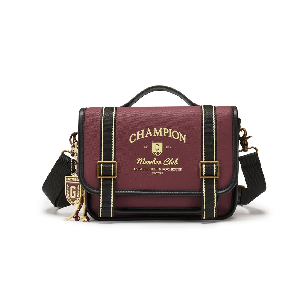 Champion X Harry Potter Cambridge Satchel Casual Fashion College Style Color Block Retro Shoulder Bag Unisex bags U5DACPU58 Powder Cocoa