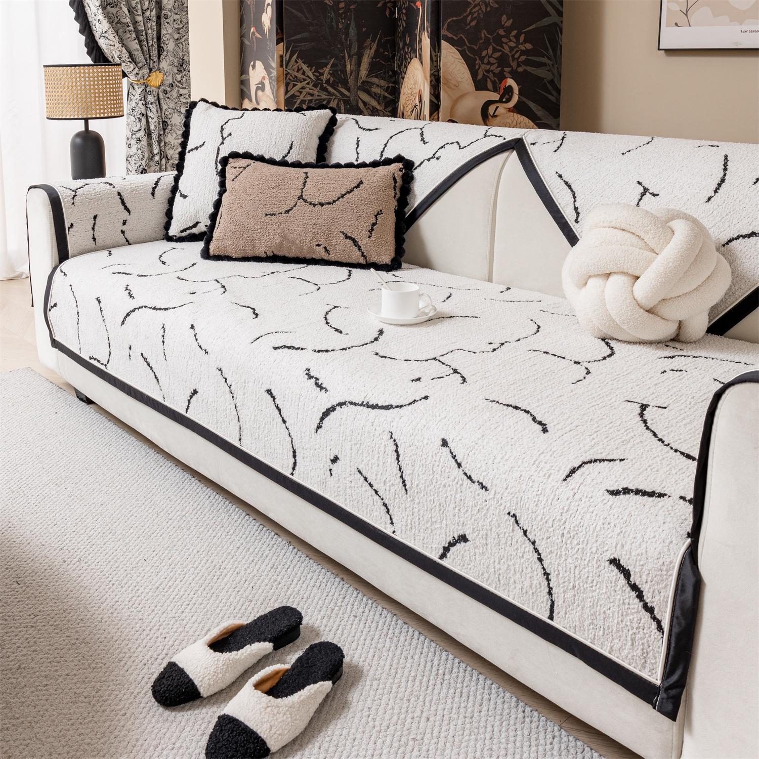 

Толстые линии жаккард пушистый теплый осенне-зимний чехол для дивана в гостиной подушка для сиденья полотенце чехлы Декор Pillow Case-30x50cm