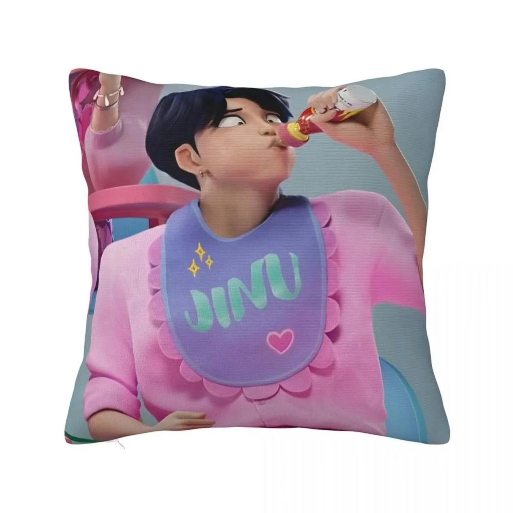Kpop Demon Hunters Huntrix Pillow Case, Soft Cushion Cover For Home Decor, Anime Printed Pillowcase For Bedroom Sofa Decorations