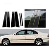 Glossy Black Car Pillar Posts Trim Cover Sticker Fit For BMW 5-Series E39 1997 1998-2003 Door Window Auto Exterior Accessories