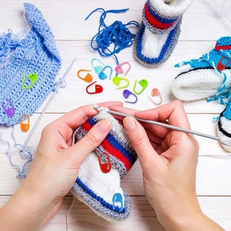 Plastic Knitting Tools Blocking Stitch Markers 100pcs