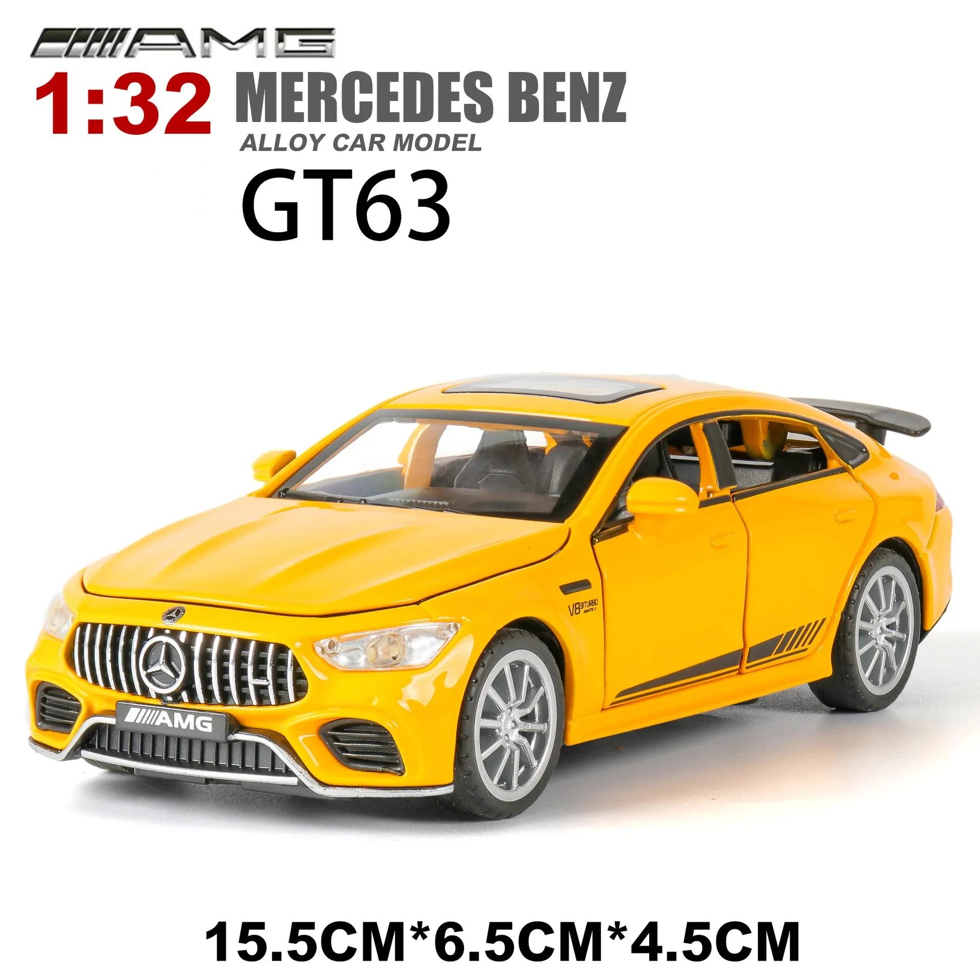 

1:32 Mercedes-Benz AMG GT63 Sports Car Alloy Diecast Car Model High Simulation Miniature Model Sound Light Toys Gift A81