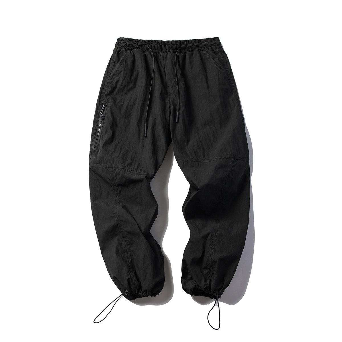 RUIIENRS X Tangent 2026 Fall Japanese Trend Three-Line Functional Loose Skinny Pants Z969 M чёрный