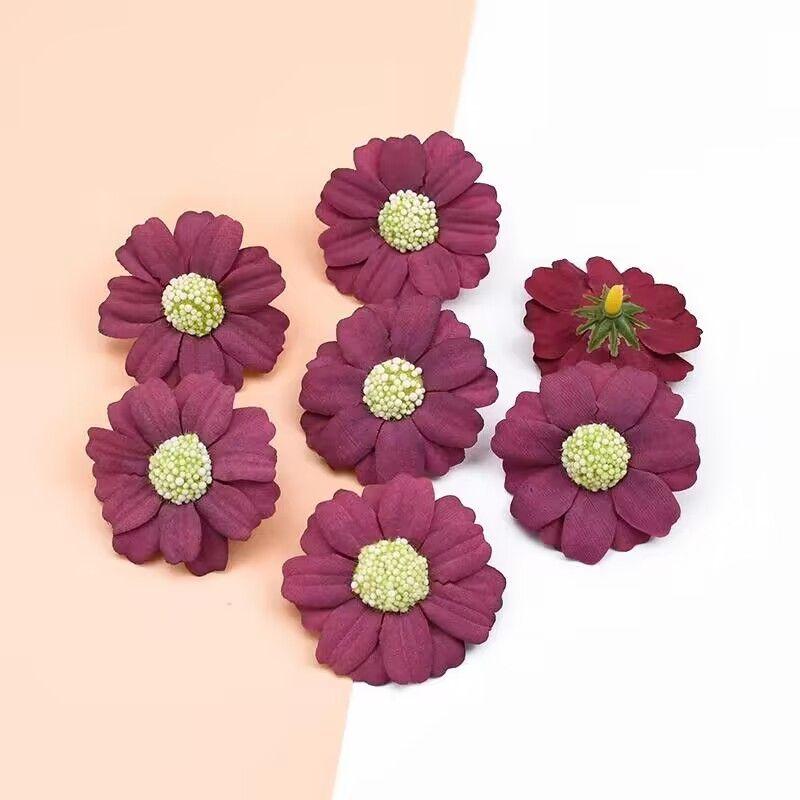 Cheap Artificial Flowers Wedding Decorative Flowers Festival Crafts Gifts Candy Box Fake Small Daisy Home Decoration Accessories