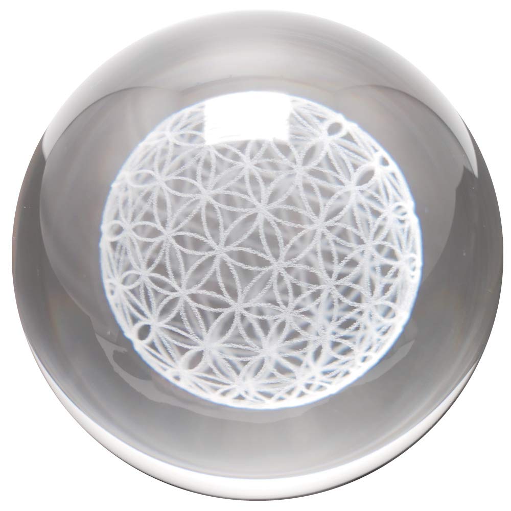 Luxury Handmade Crystal Flower of Life Ball with Orgonite, Original Purification and Healing