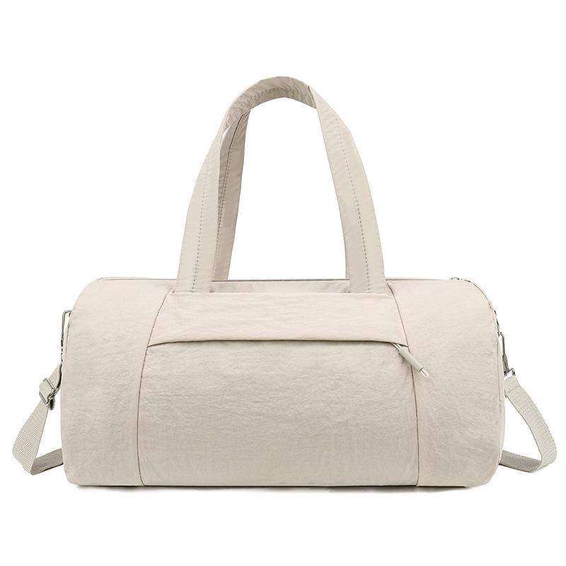 

Женская легкая сумка для спортзала и путешествий для йоги с отделением для влажных/сухих вещей 43*18*21 белый/слоновая кость