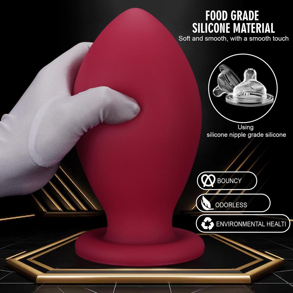 Tappo Anale a Forma di Uovo di Drago in Silicone per Uomini e Donne - Giocattolo Erotico per Flirtare e Uso all'Aperto