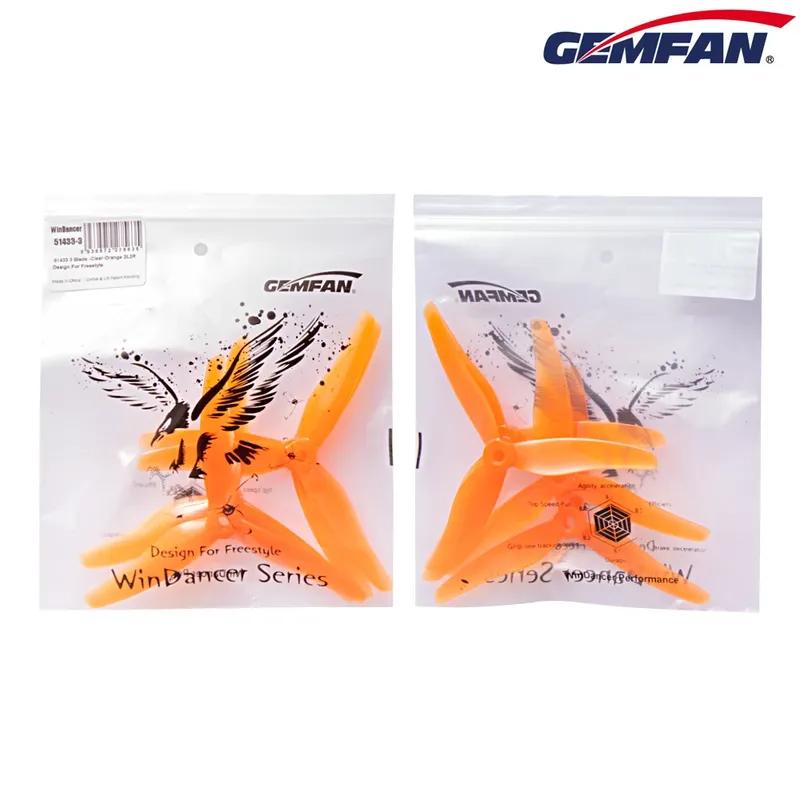 24 pcs/ 12 pairs Gemfan 51433 5inch 3 blade tri-blade Propeller Props Compatible Brushless Motor for FPV Racing Drone 51466