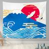 Home Decoration Japanese Ukiyo-e Tapestry Kanagawa Surf Hanging Cloth Wine Shop Japanese Tapestry Hanging Painting