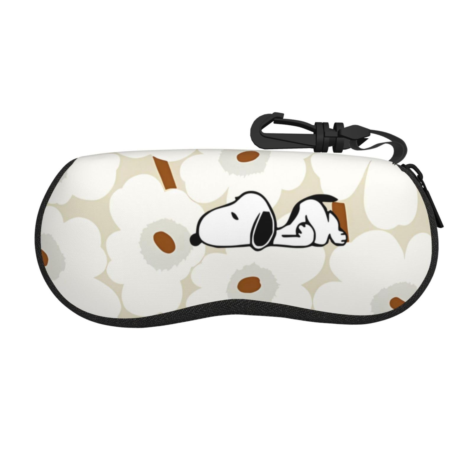 

Asamike Очки Snoopy Крутые аниме-солнцезащитные очки Унисекс Хранение Неопрен с крючком-брелоком Сумка, Чехол, Футляр, Молния, Стильный,