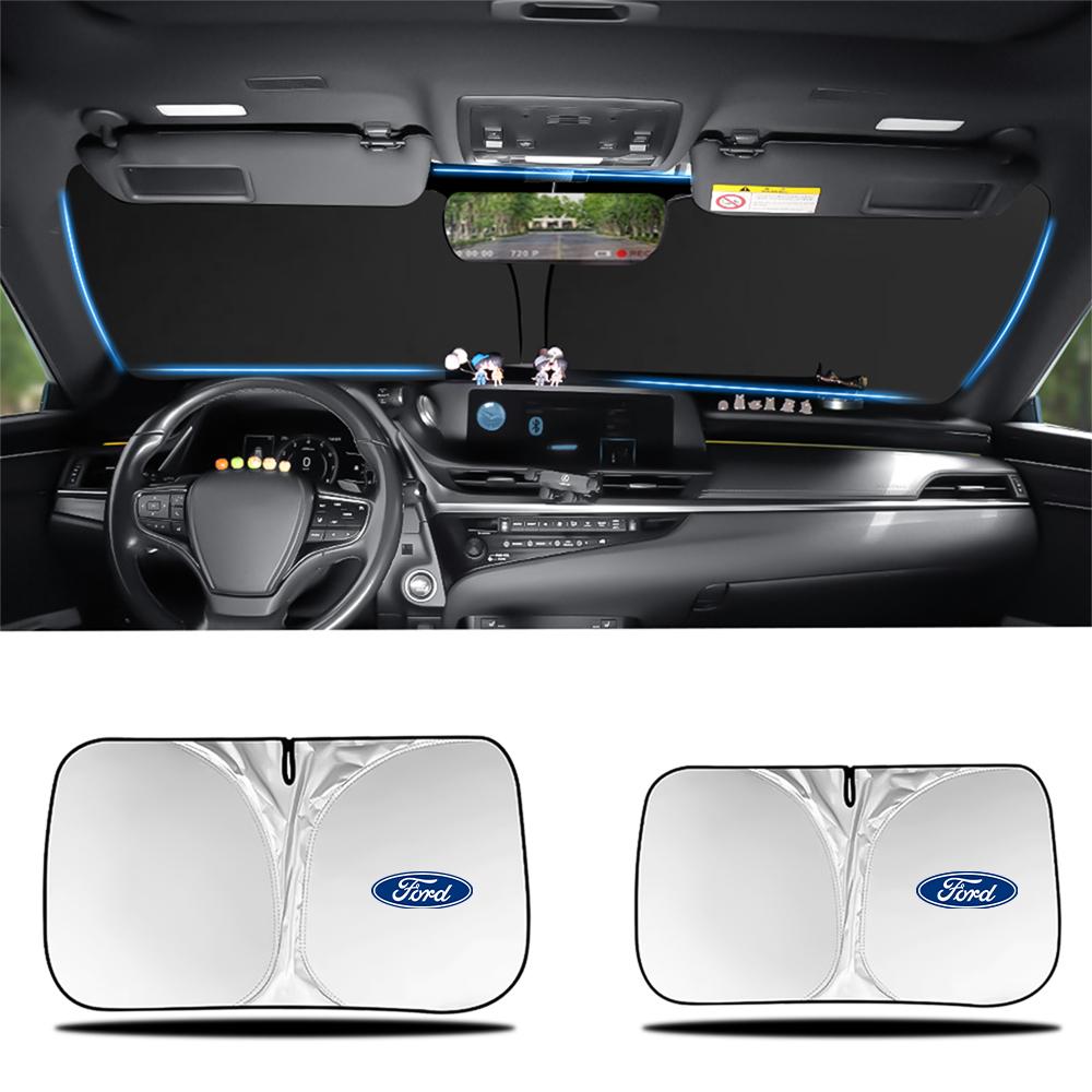 Car Folding Front Sunshade Umbrella Windshield Parasol Umbrellas Auto Accessories For Ford Ranger Mustang Kuga Mondeo Fiesta Mk2