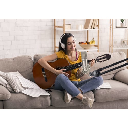 SUUNTOK Microphone Shock Mount, Anti-Vibration Microphone Holder, Spider Recording Microphone Shock Mount Stand, Compatible with Neumann U87 Ai, U89 i