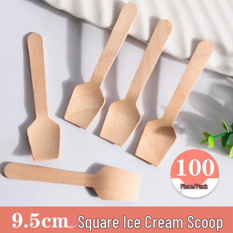 Деревянные одноразовые ложки для дегустации эскимо и мороженого Sheng Bangrong