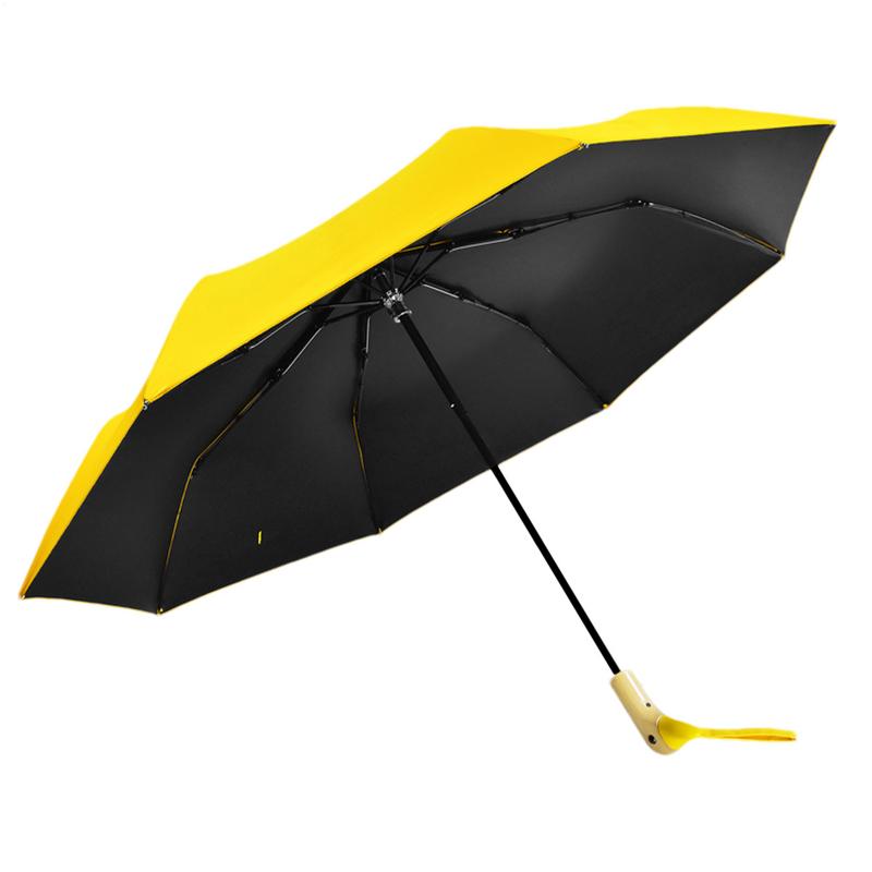 Folding Umbrella Advanced Sense Duck Head Individual Sun Sunscreen Umbrella 50+ Sun And Rain Duals UV Umbrella