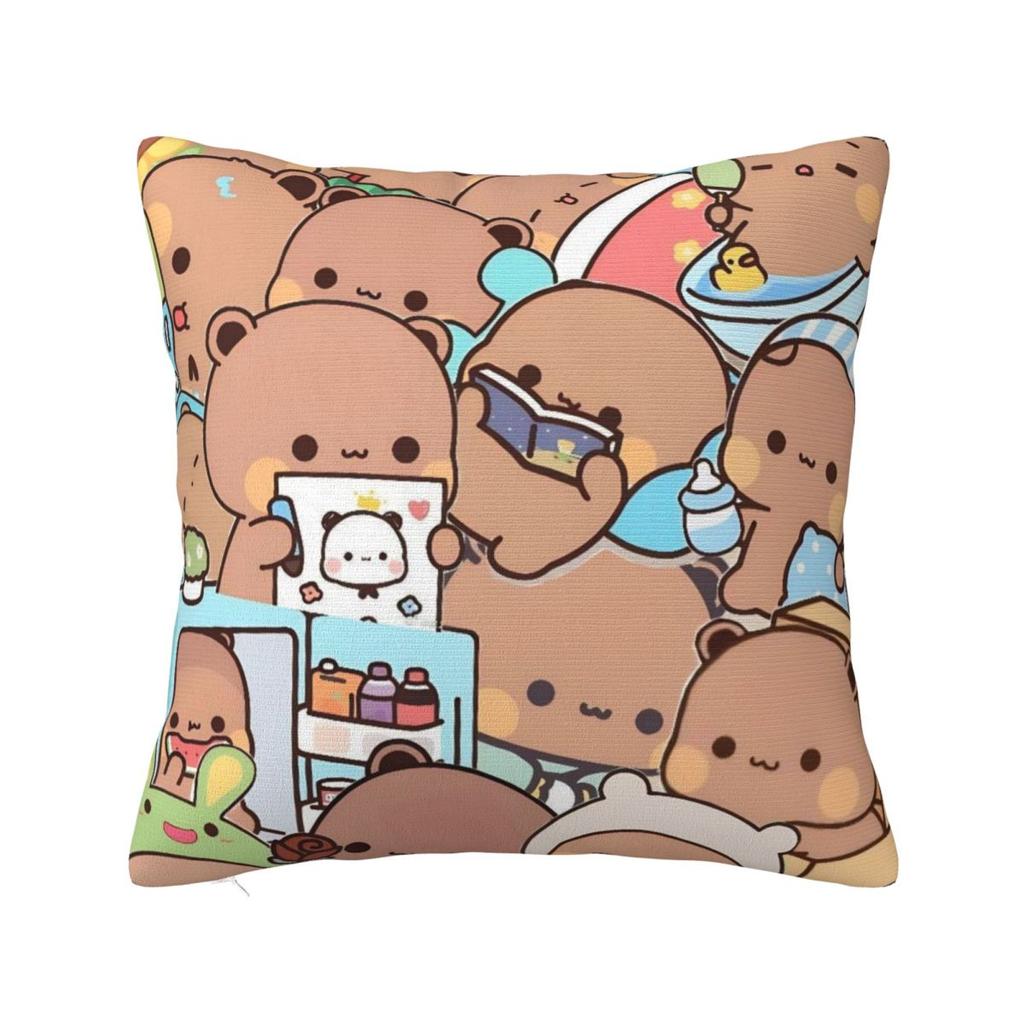 Bubu Dudu Cute Cartoon Bear Character Pillow Cover Kawaii Panda Cute Pillow Case Soft Cushion Cover Pillowcases For Sofa