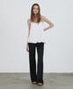 Leuba Layered Slim Boots Cut Pants - Black