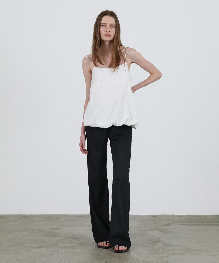 Leuba Layered Slim Boots Cut Pants - Black