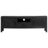 TV Cabinet Black 118 x 30 x 40 cm Solid Mango Wood