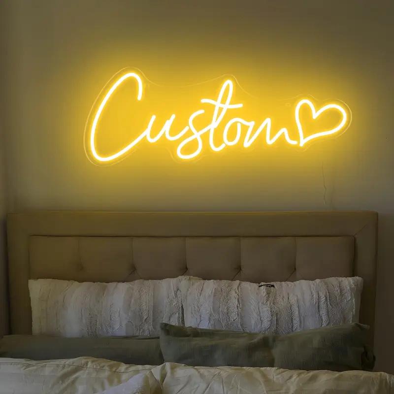 Custom Neon Led Sign Customized Kids Name USB Neon for Room Bedroom Wall Hanging Decor Birthday Party Personalised Neon Signs
