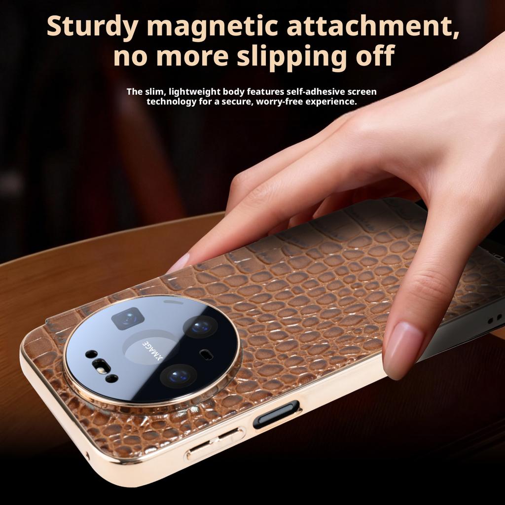 Premium Crocodile Genuine Leather Case For Huawei Mate 80 70 60 Pro Plus RS Max Smart Window Magnetic Lens Protection Full Cover