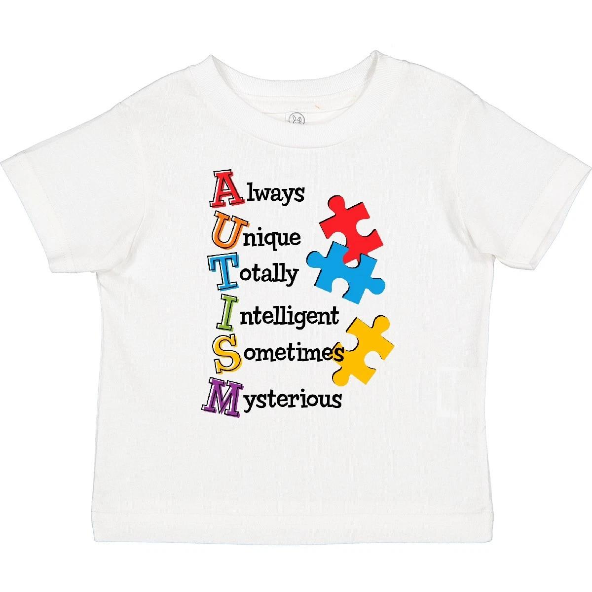 Inktastic Autism Acrostic Toddler T-Shirt Awareness Always Unique Totally Jigsaw 120