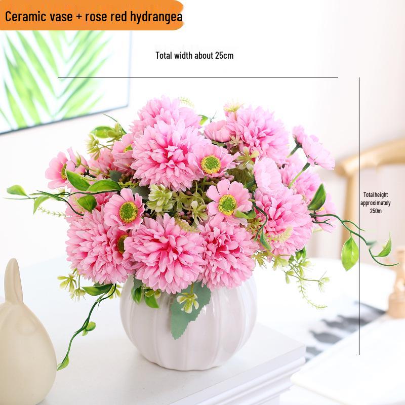 Artificial Silk Sunflower Floral Arrangement for Home Decor