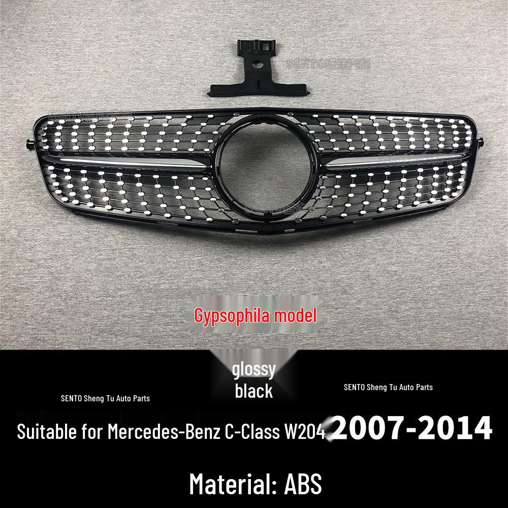 Mercedes-Benz C-Class W204 (2007-14) Front Bumper Diamond Grille AMG Style