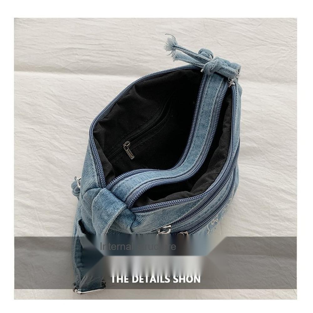 Lightweight Large Capacity denim Multipurpose Storage Bag for Daily Use