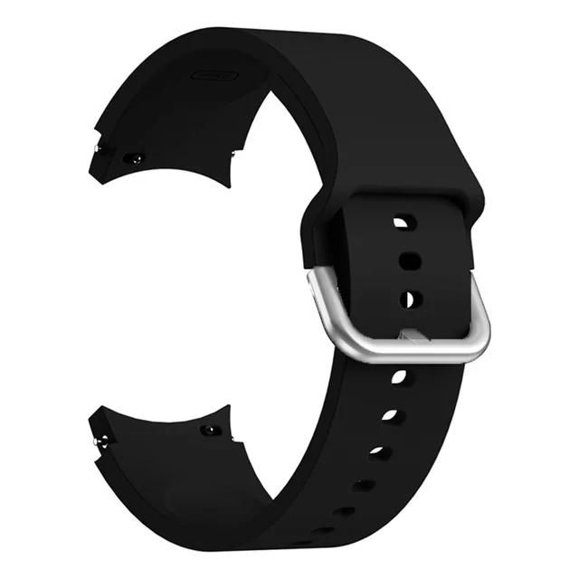 Silicone Strap For Samsung Galaxy Watch 7/6/5/4 40mm 44mm Color tonal buckle bracelet For Galaxy 6 Classic 43mm 47mm 5 Pro Belt