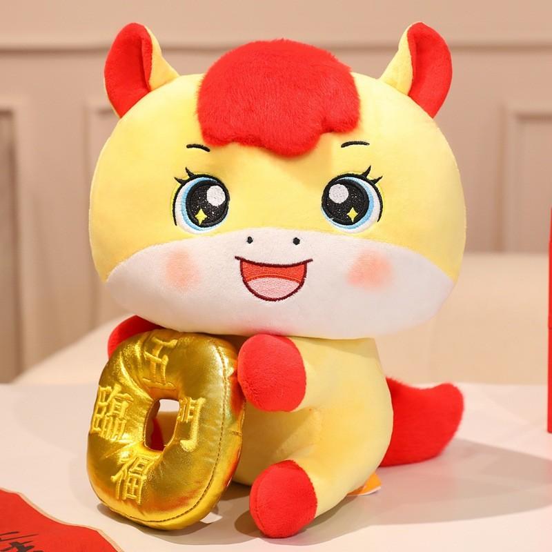 Traditionelles Pferdepuscheltier mit PP-Baumwollfüllung für ein Geschenk zum Chinesischen Neujahr und zum Sammeln