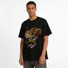 Vintage Western Skull Cowboy Graphic Casual Short Sleeve Tee Pure cotton T-shirt