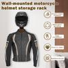 Motorcycle Helmet Holder Solid Wood Clothes Hanger Versatile Wall Mounted Motorcycle Helmet Mount for Hanging Key Gloves Clothes
