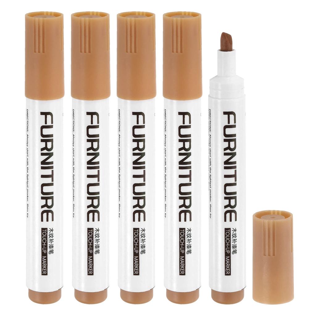 3/5Pcs Furniture Repair Kit Patch Paint Pens Wood Furniture Markers Touch Up Wood Filler Sticks for Scratches Wooden Floor Table