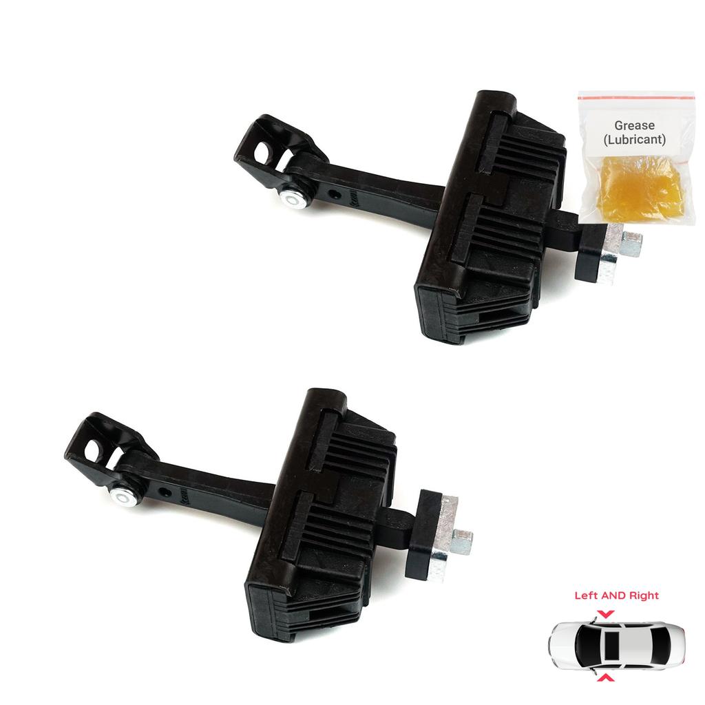 EDP1075-1 2 Pieces Left AND Right Door Hinge Brake Stop Check Strap Limiter Lever Arm for BMW 3 E46 Coupe Convertible 2000-2006 Facelift 51217141024