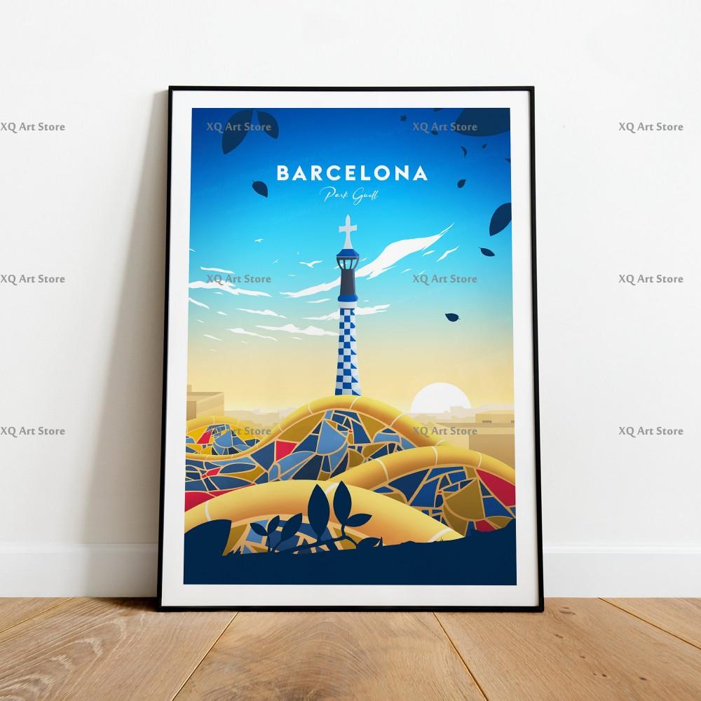 Modern Travel Print Canvas Painting Beautiful Landscape All Kinds Of Cities Poster Wall Art For Living Room Home Decor Frameless
