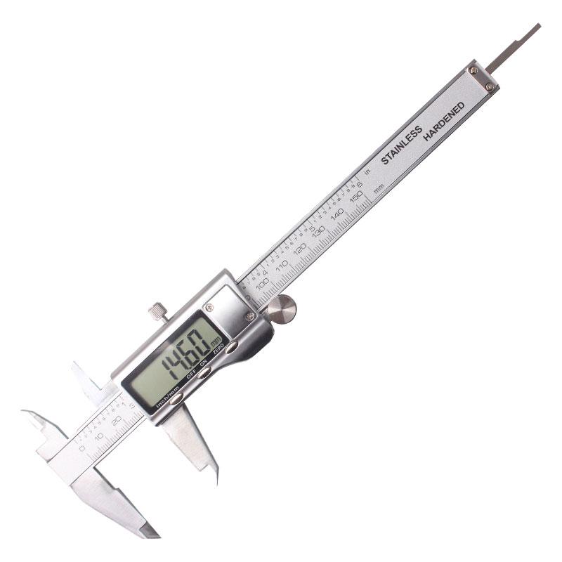 Stainless Steel Digital Display Caliper 150mm Fraction / MM / Inch High Precision Stainless Steel LCD Vernier Caliper 0-150 mm серебряный