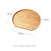 Yamaga Lacquerware Shop Non-Slip Wooden Half-Moon Tray - Convenient and Stylish Tray/Placemat - Perfect for New Year's, Breakfast, Cafe, Japanese Food