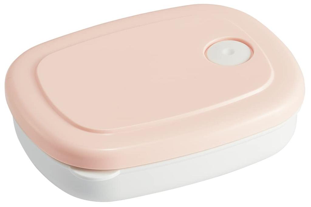 Skater Storage Container Set with Drawstring Dull Pink and Can Also Be Used As a Bento Box 3-Piece (200ml, 320ml) Bag, Gray, (KSLGD1-A)