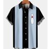 Nuova Camicia da Uomo con Stampa 3D Motivo Bowling Vintage Classica Camicia Street Oversize Uomo Donna Abbigliamento Blusa