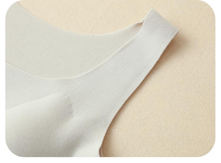 Women's Seamless Mulberry Silk Warm Bra Vest with Chest Pads - Autumn/Winter Base Layer