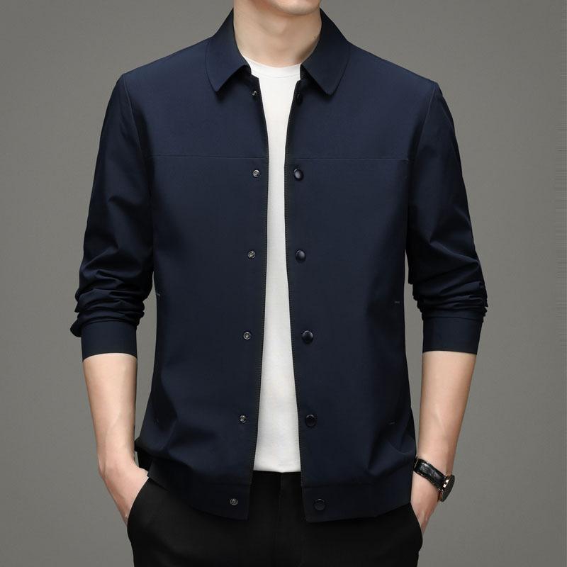 

Тонкая куртка мужская короткая деловая повседневная куртка с лацканами L